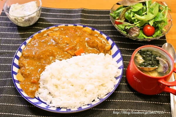 チキンカレーの献立 美味しいごはん