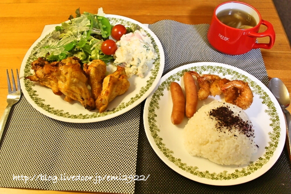 タンドリーチキンプレートの献立 美味しいごはん