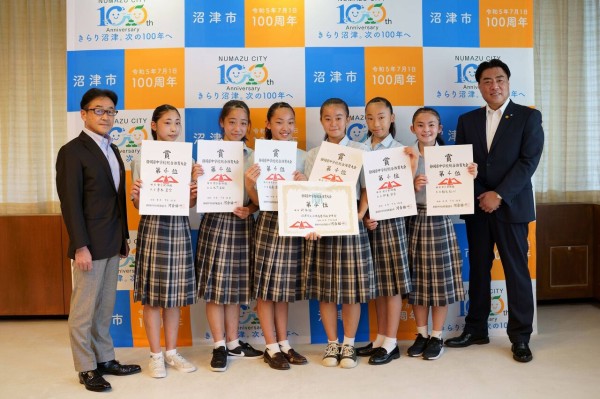 新体操 東海中学総体 市立高等学校中等部団体チームが健闘5位 ぬまスポ