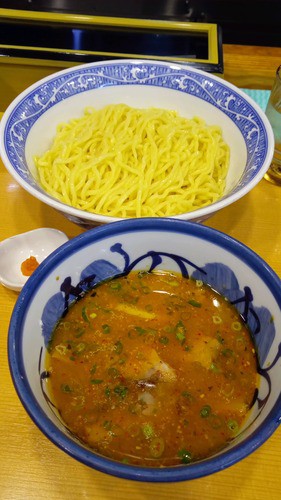 青葉 つけ麺 柚子唐辛子付 中野 800円 21 9 13 米と麺