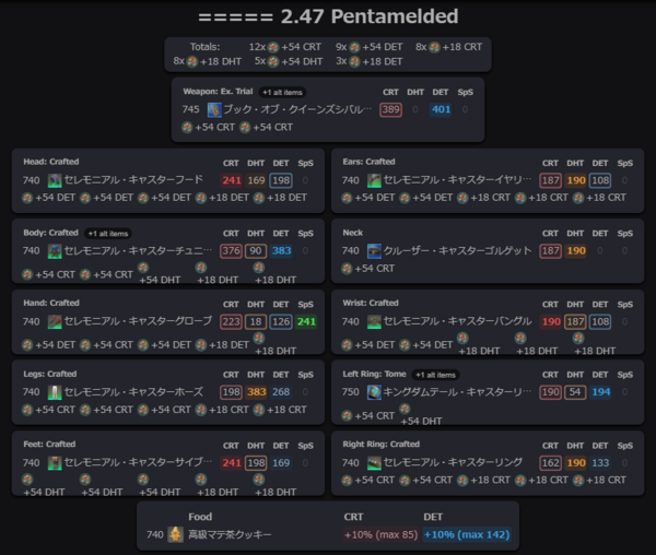 大人気！まとめ一覧 FF14 7.2零式攻略用 Eorzean : 推奨新式禁断まとめ その他