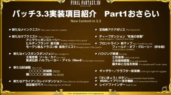 Ff14 16 5 22 第30回pll発表情報まとめ Eorzean