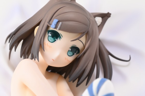 フロンティアワークス カントクイラストコレクションフィギュア 1/7スケール「変態王子と笑わない猫。」筒隠月子 白スクver. (FWアンテナショップ 通販限定） : climbing power