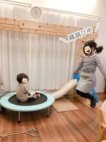 あこの木製室内用中型シンプルうんてい) 室内うんてい】木製でシンプル！2歳の子供も遊んでます。 : えり