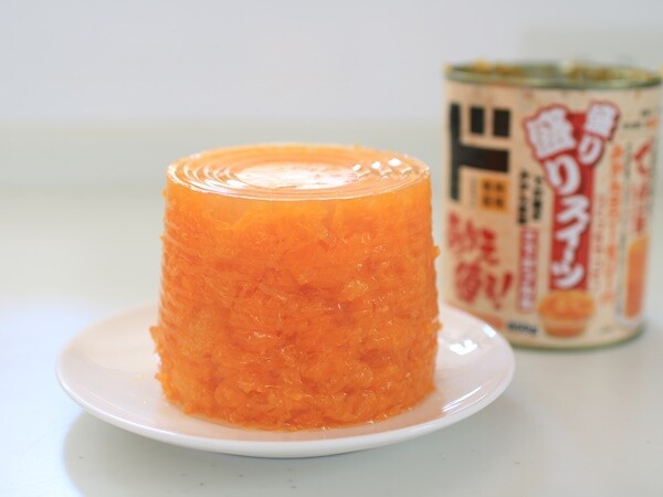 ドンキホーテの大容量みかん缶×寒天で「みかんタワーゼリー」！ : えり