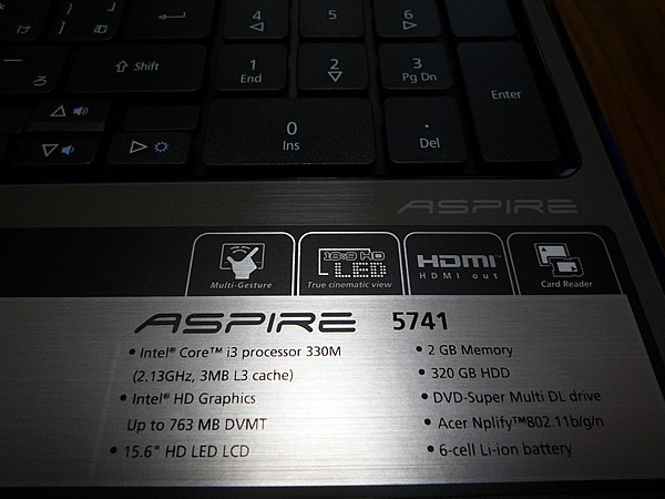 ACERのノートPC「Aspire 5741」レビュー : 鷲宮らき☆すた聖地巡礼レポ えるるのえるろぐ