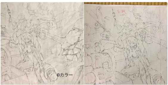 【 やのまん社 ×エヴァンゲリオンストア 】1000P「本田 雄 」2種まとめ KG-0295]新世紀エヴァンゲリオン カラー複製イラスト 本田雄