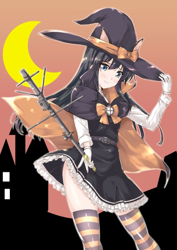 大色紙 同人手描きイラスト【北上】艦これ 艦隊これくしょん モノクロ