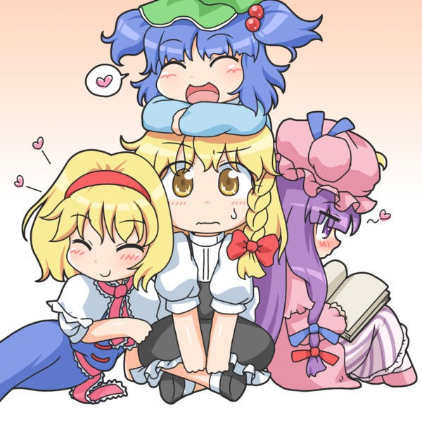地霊殿魔理沙組 魔理沙 パチュリー アリス にとり の画像 50枚 東方画像まとめブログ2