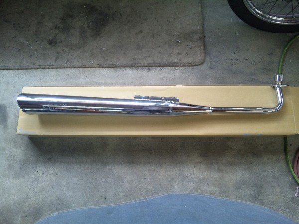 JUN-カブ50/70/90用スラッシュカットマフラー（チューニング