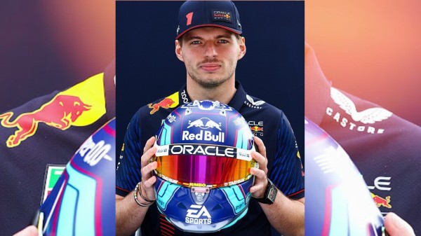 マックス・フェルスタッペン - マイアミ仕様のヘルメット：2023年F1