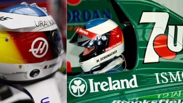 ミック・シューマッハ、スパ仕様のヘルメットは父ミハエルの最初