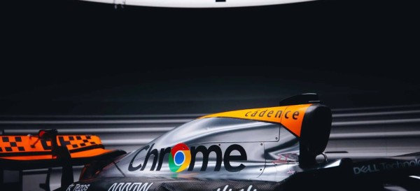 マクラーレンとグーグルがイギリスGPで往年のクロームカラー