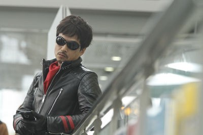 【新品未使用】映画ワイルド7 本革ライダースジャケット　スカーフ付き　限定品 映画ワイルド7（ワイルドセブン）！オリジナルライダース