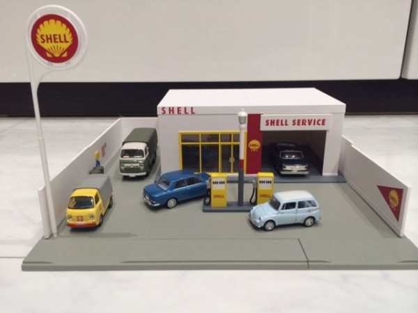 安い！トミカラマヴィンテージ ガソリンスタンド（シェル） : FAIRLADY