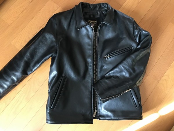 schott 641E ショート丈のシングルライダースジャケット