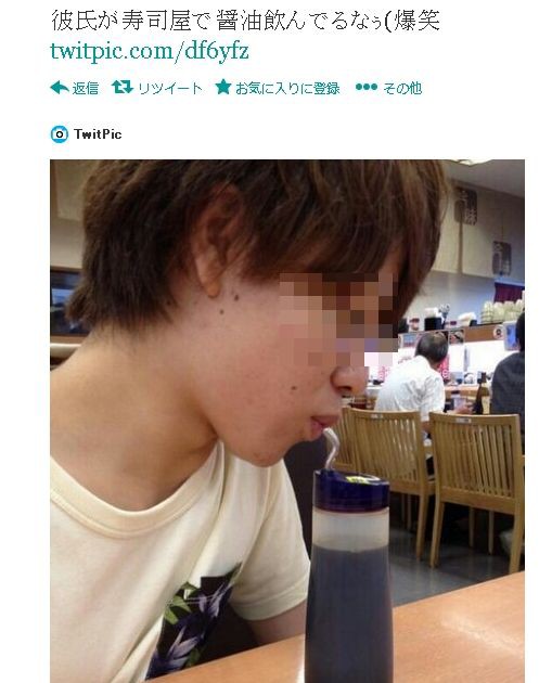 回転寿司でしょうゆを飲んでtwitterで炎上の再来 コンビニf