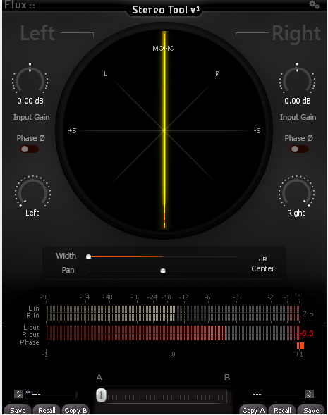 vst ステレオヘッドフォン 音量バランス オファー