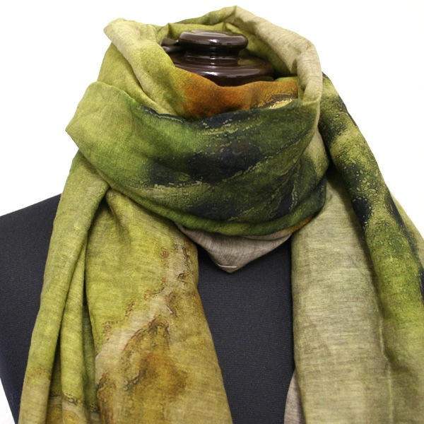 faliero sartiファリエロサルティ緑グリーンストールh.p.france