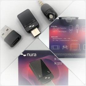 Nura Bluetooth5.3 Audio Transmitter / iPhoneでSnapdragon Soundが