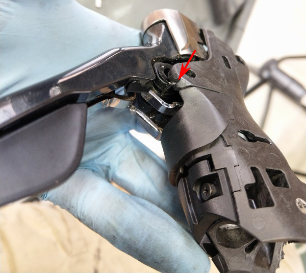 シマノ st-6800 ULTEGRA シフター 使用感あり Shimano Ultegra 6800 ST-6800 LEFT/FRONT 11 Speed Double STI
