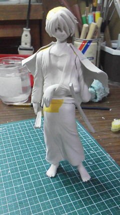 7 18 羽織作り中 100均商品でフィギュア作る 7 18 羽織作り中 100均商品でフィギュア作る