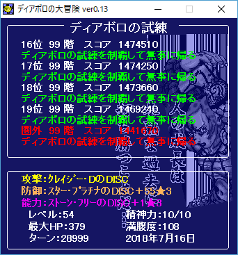 ディアボロの大冒険 個人的な ディアボロの試練 の攻略法 12 15 追記修正 格闘ゲーム至上主義