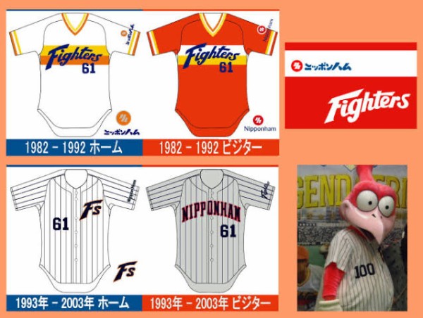 日本ハムファイターズ ユニフォーム 1993-2003モデル 東京時代 - 応援