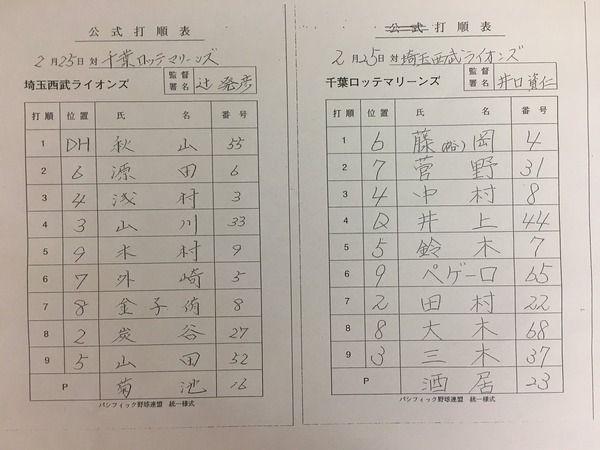 プロ野球の監督達って皆字上手いよな ポリー速報