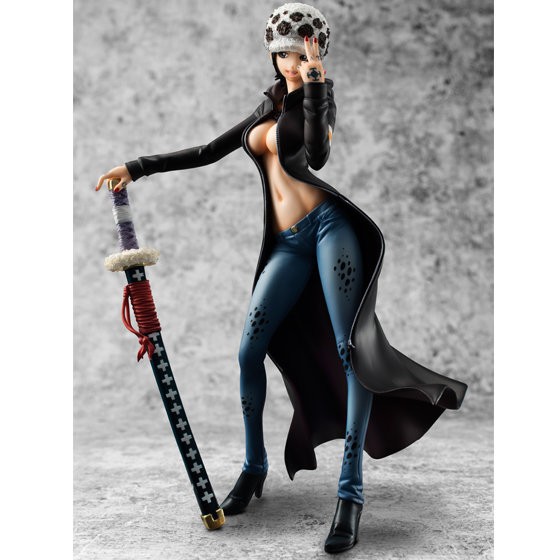 ワンピ ONE PIECEフィギュアPOP ロー女体化 非公認 オマケ付き