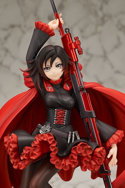 Rwby ディ モールト ベネ ルビー ローズ フィギュアが予約開始 大鎌 クレセント ローズ を構えた姿 Figure News