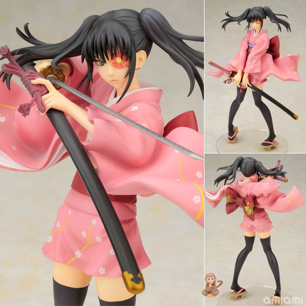 銀魂 アルファオメガ 柳生九兵衛 1 8スケール 予約開始 ミニの着物にツインテ姿 上半身差し替えで照れたポーズに Figure News