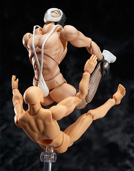 究極 変態仮面 Figma 変態仮面 予約開始 地獄のジェットトレインなどの必殺技ポーズも再現可能で 差し替え用の 縞パン顔 付属 Figure News