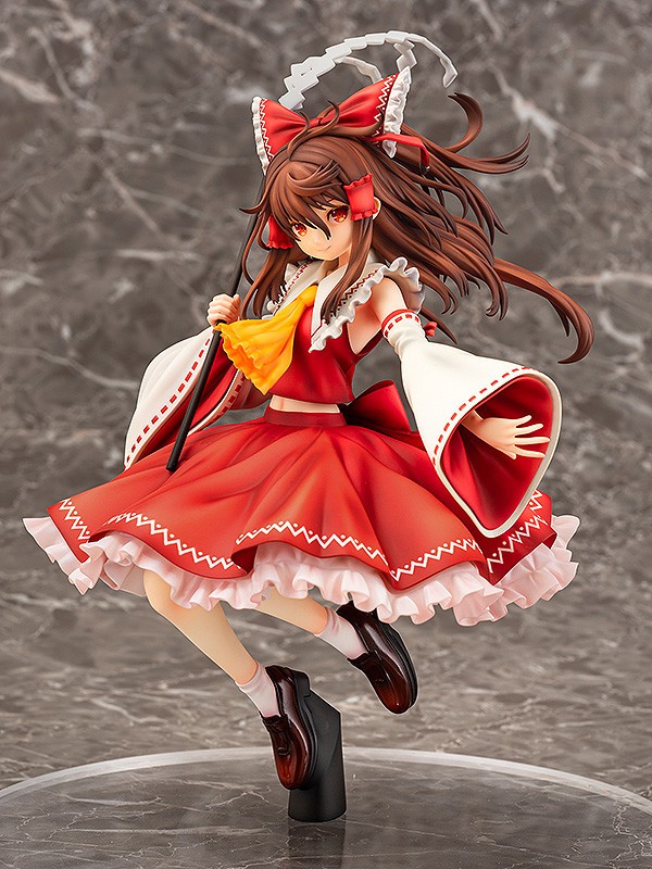 東方project アクアマリン 博麗霊夢 唖采弦二ver フィギュア予約開始 唖采弦二氏の美麗イラストを立体化 ショップ特典追記 Figure News