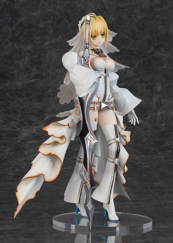 Fgo フレア セイバー ネロ クラウディウス ブライド フィギュアが予約開始 ワダアルコ氏の再臨2段階目イラストを元に立体化 Figure News