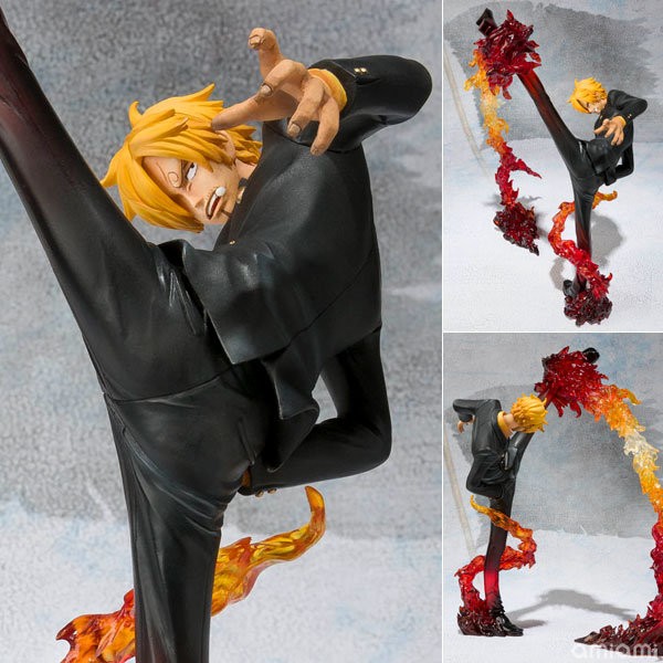 ワンピース フィギュアーツzero サンジ Battle Ver 悪魔風脚 画竜点睛ショット 13年12月発売 Figure News