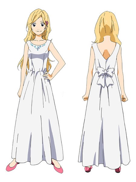 四月は君の嘘 アニプラ 宮園かをり ドレスver 1 8フィギュア 制作中 衣装はキービジュアル第3弾のドレスっぽい Figure News