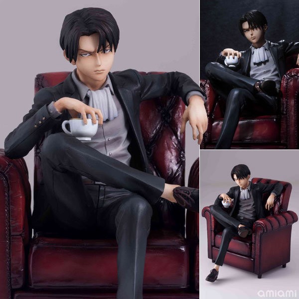 中古】mensHdge technical statue No.3 進撃の巨人 リヴァイDX