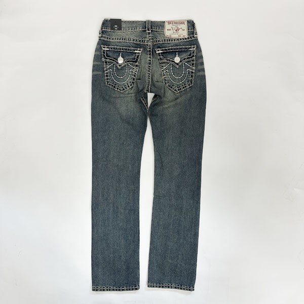 トゥルーレリジョン TRUE RELIGION ストレート BIG T 30 TRUE RELIGION BIG T STRAP ZIP CARGO BAGGY JEAN (109125C