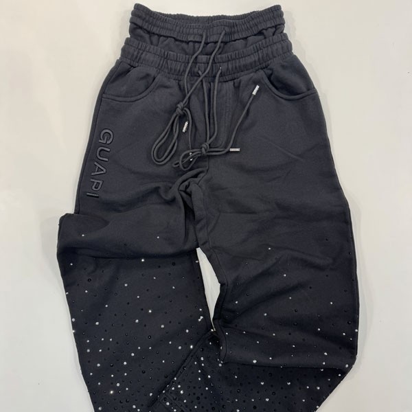 GUAPI グアピ　スウェットパンツ GUAPI グアピ スウェットパンツ Obsidian Black Embellished
