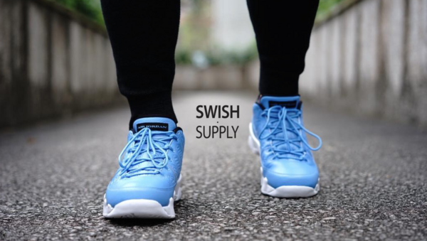 jordan 9 pantone on feet