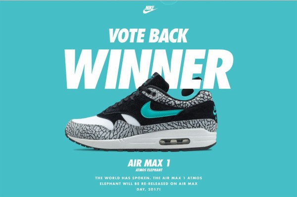 3 18 発売予定 Nike Air Mam 1 Atmos Elephant Flexxx