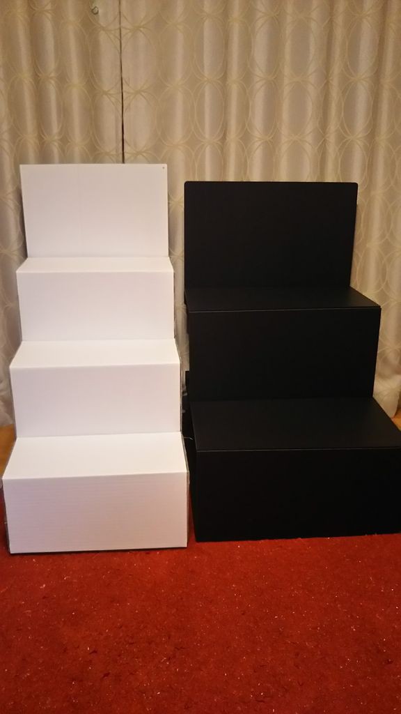 偶像祭壇三段型甲　簡単組立展示台　ホワイト　数回使用 嫁、GWCで卓の展示について悩む。 : 続・玄米低温貯蔵庫