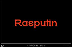 Rasputin Slab Serif Fontフォント 無料のフォントまとめ