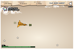紙飛行機飛ばしゲーム Flight 名無しのflashゲームサイト