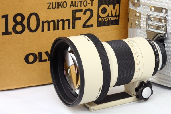 OLYMPUS OM ZUIKO 180mmF2 w/Box, Case : オールドレンズのフォトベルゼ