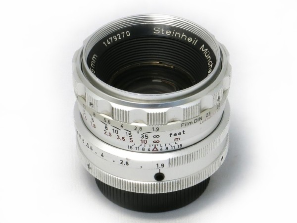 シュタインハイル イロカ キノン 50mmf1.9 美品 シュタインハイル Quinon 55mm F1.9 （M42マウント） : オールドレンズ
