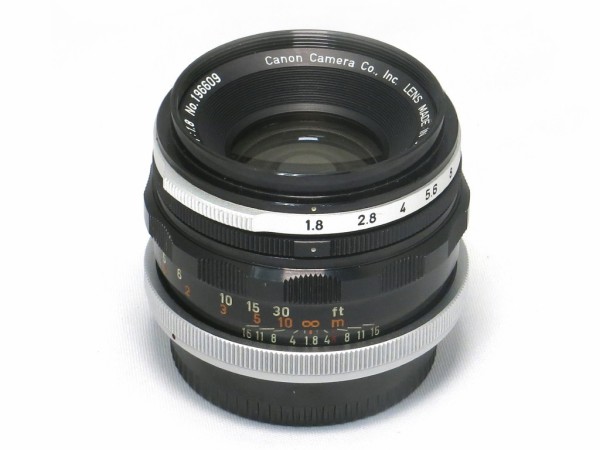 キヤノン FL 50mm F1.8 I （FDアダプター向き改造） : オールドレンズ
