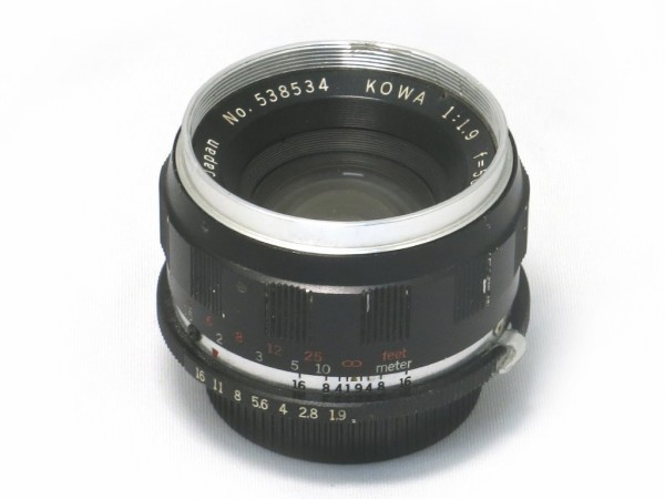 M42改造レンズ❗️銘玉　Kowa 50mm 1.9コーワの高品質・可動品 コーワ KOWA 50mm F1.9 （コーワSE M42マウント改造） : オールド