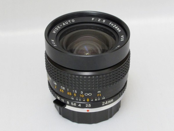 サン光機 WIDE-AUTO 24mm F2.5 MC （for OLYMPUS OM） : オールド